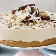 White Choc & Peanut Cheesecake