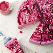 Maqui and Pomegranate Raw Vegan Cheesecake