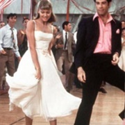 OLJ's White Prom Dress- Grease