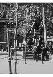 New York, Descente Des Voyageurs Du Pont De Brooklyn (1896)