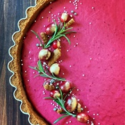 Cranberry Curd Pie