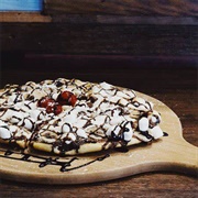 Banana Marshmallow Pizza