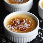 Salted Butterscotch Creme Brulee