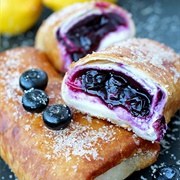 Blueberry Cheesecake Chimichangas