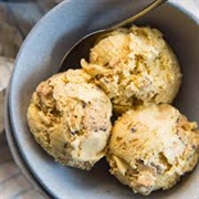 Salted Butterscotch Cookie Dough Ice Cream