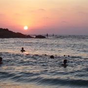 Swim in Ocean at Sunset