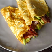 Avocado Bacon Crepe