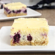 Blueberry Oat Cheesecake Bars