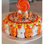 Halloween Peeps Cake