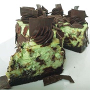 Soulfully Yours Bakery Chocolate Chip Mint Brownie Cheesecake