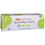 H-E-B Unsweetened Lime Sparkling Water