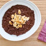 Dark Chocolate Marshmallow Almond Rice Pudding