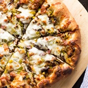 Bacon and Mushroom Pizza