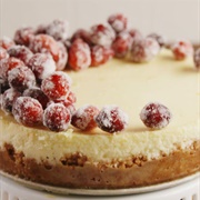 Sparkling Cranberry Cheesecake