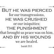 Isaiah 53:5