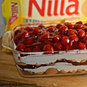 No-Bake Cherry Cheesecake Lasagna