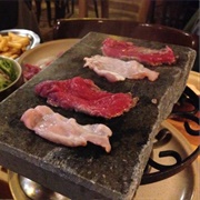 Meat on Hot Stone