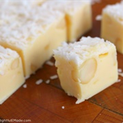 Coconut White Chocolate Macadamia Nut Fudge