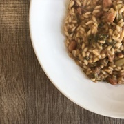 Panifica (Risotto With Red Wine and Vegetables)