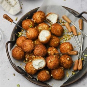 Fried Cheese Balls With Honey