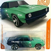 GTD68	No #	'69 COPO Camaro	Hot Wheels Id