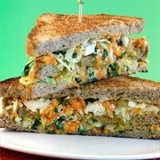 Carrot and Cabbage Sandwich