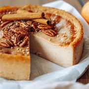 Vegan Baked Apple and Cinnamon Cheesecake