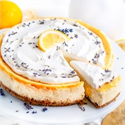 Lemon Lavender Mascarpone Cheesecake