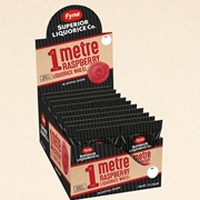 Superior Liquorice 1 Metre Raspberry Wheel