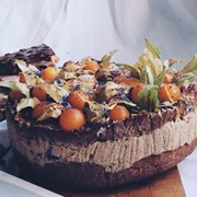 Raw Vegan Banana-Chocolate Bourbon Cheesecake