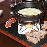 Brie and Blue Fondue