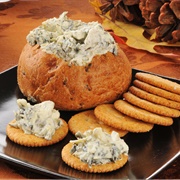 Spinach Dip in Bread Bowl