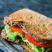 Brown Bread Lettuce Sandwich