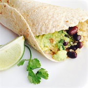 Boiled Broccoli Burrito