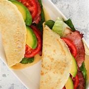 Avocado Tomato Crepe