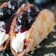 Blueberry Cheesecake Tacos