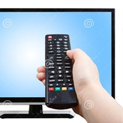 Flat Screen HD TV With Remote Control