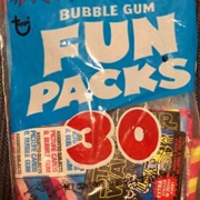 Topps Bubble Gum Fun Packs