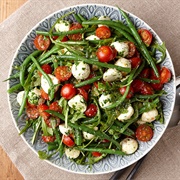 Salad of Green Beans and Tomatoes in Spiced Oil