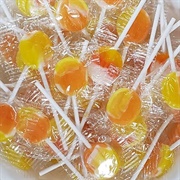 Candy Corn Lollipops