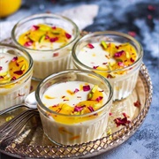 Saffron Baked Yogurt