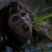 Linda Blair and Mercedes McCambridge as Regan Macneil / Pazuzu (The Exorcist, 1973)