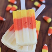 Candy Corn Pudding Pops