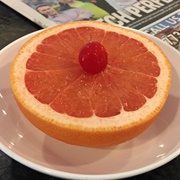 Grapefruit With Maraschino Cherry