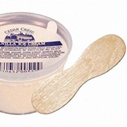 Ice Cream With Wooden Spoon