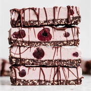 Feel Good Vegan Cherry Cheesecake Bars