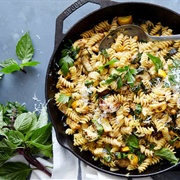 Pasta With Herbs and Veggies