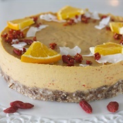 Orange Goji Berry Cheesecake