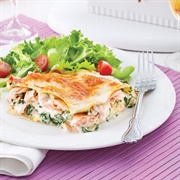 Salmon and Spinach Lasagne