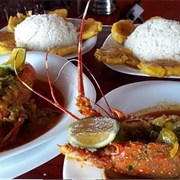 Encocado De Langosta in Puerto Lopez, Ecuador